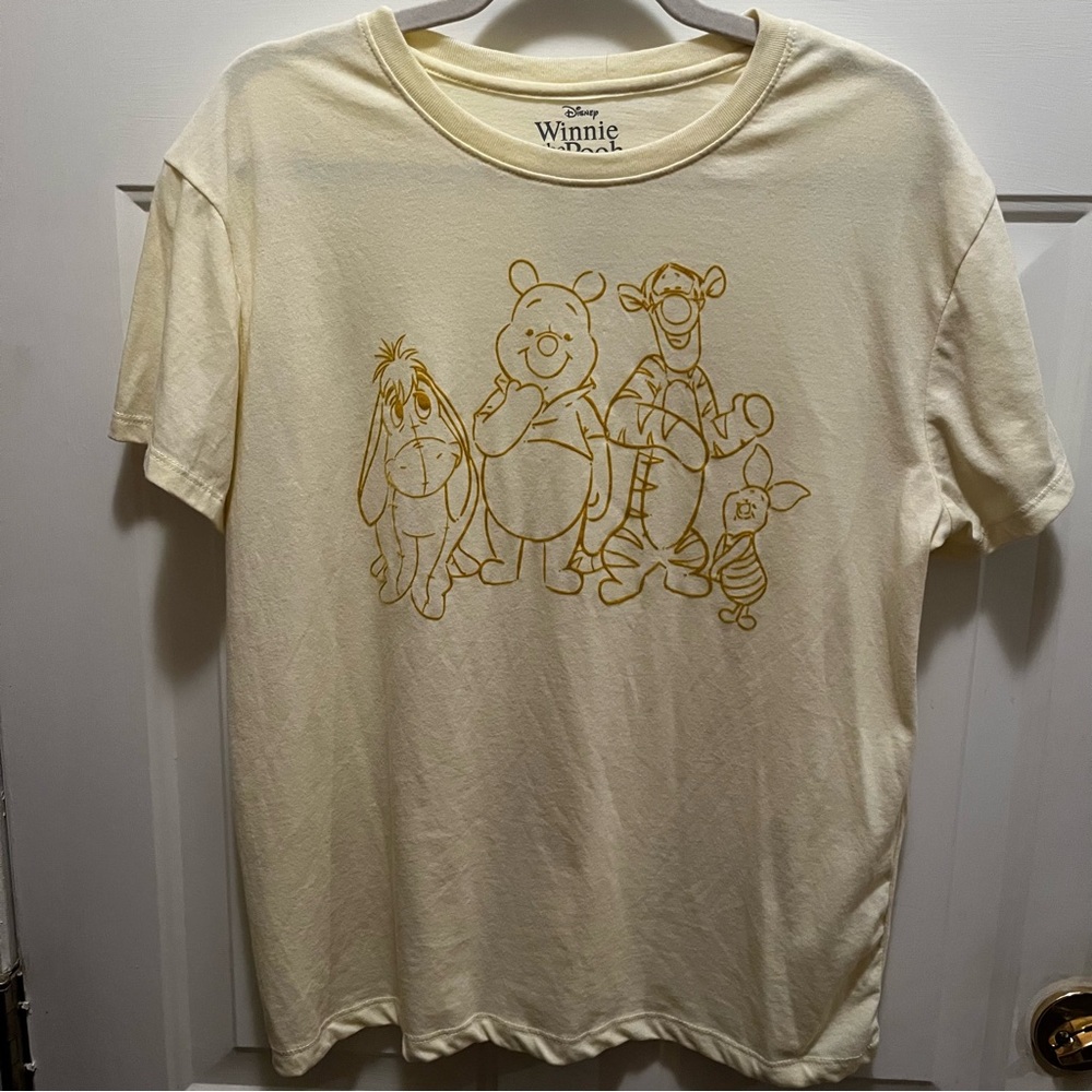 Disney Winnie the Pooh Yellow T-Shirt Size L